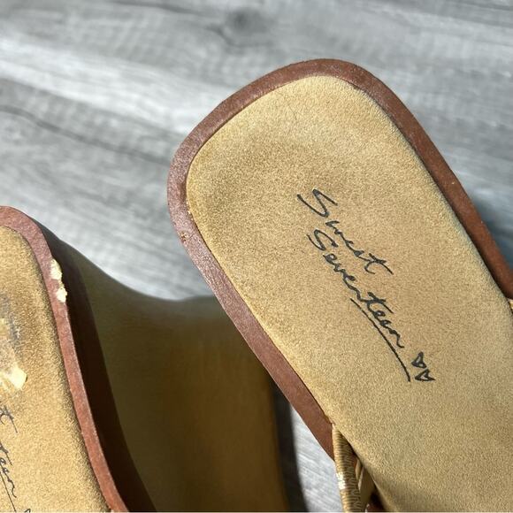 VINTAGE 90s Y2K Platform Chucky Wedge Sandals Shoes Size 8 - Picture 8 of 13